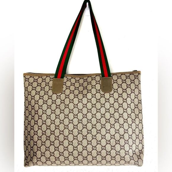 Vintage Gucci Plus Sherry Line Monogram Tote Bag - Picture 3 of 16